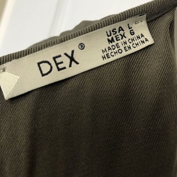 New Dex Khaki Jumpsuit Large Women - Picture 12 of 14